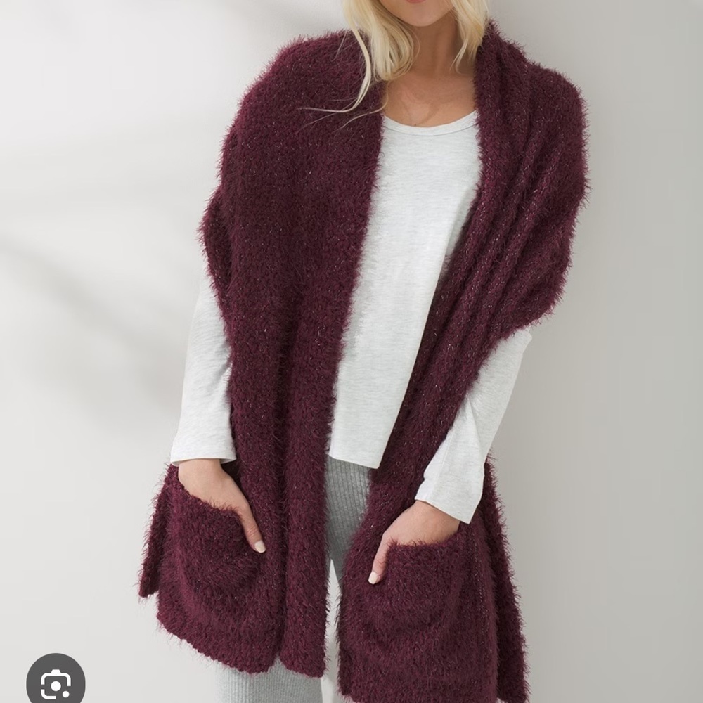 Soma Soft White Knit Wrap - Picture 8 of 8